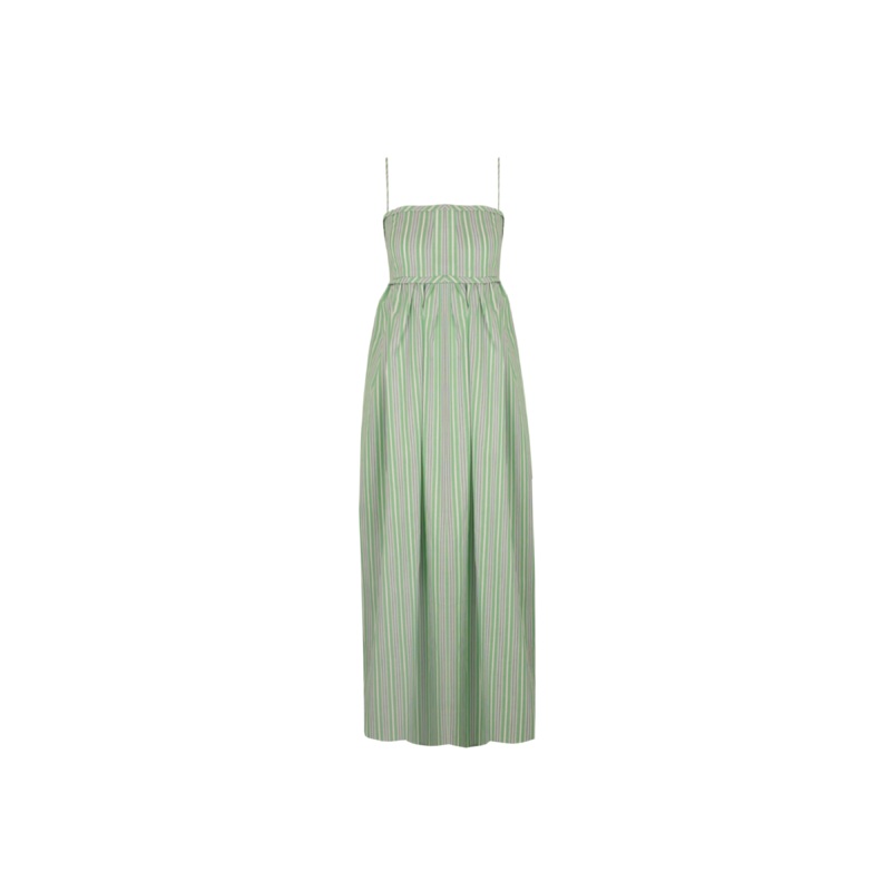 SPRITZ SUNDRESS GREEN STRIPE|4|6|8|10|12|14|16|18|20