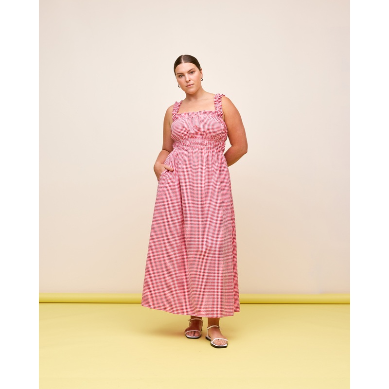 TRULLI DRESS RED GINGHAM|4|6|8|10|12|14|16|18|20