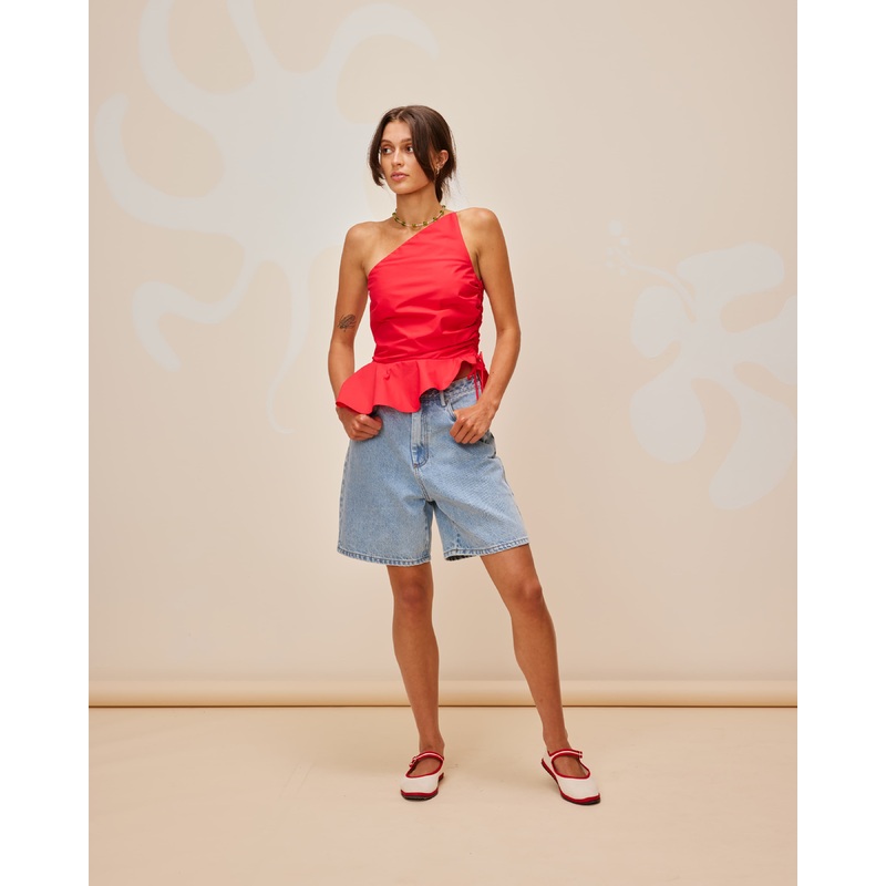 BETTINA COTTON TOP CHERRY|6|8|10|12|14|16|18