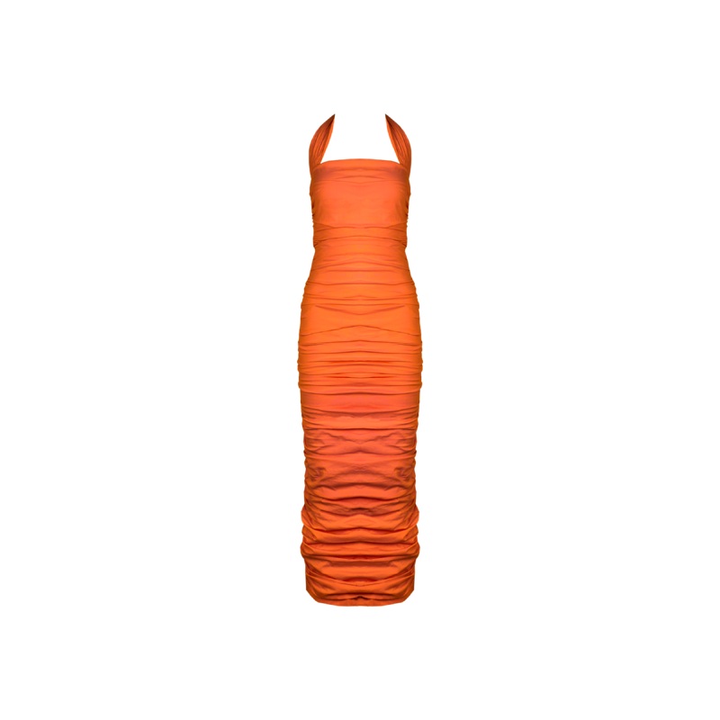 ARIEL HALTER DRESS APEROL|4|6|8|10|12|14|16|18|20
