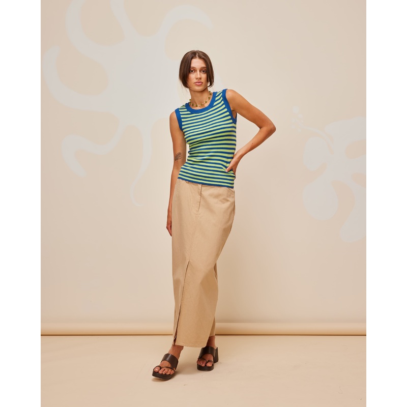 ESME TANK LIME MARINE|4|6|8|10|12|14|16|18|20