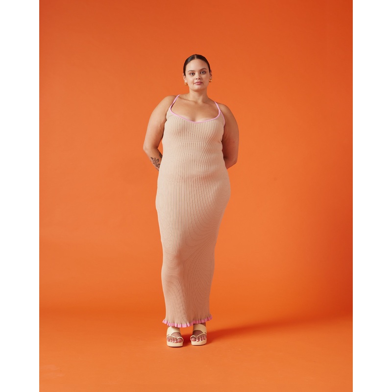 RINA DRESS STRAWBERRY BISCUIT|4|6|8|10|12|14|16|18