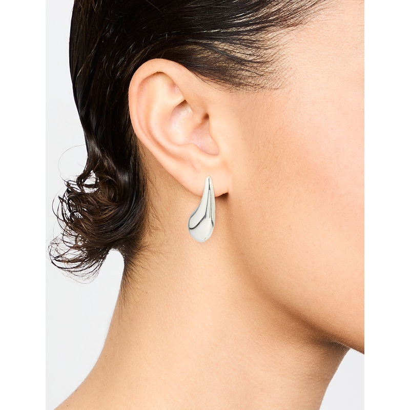 Waterproof Stainless Steel Skinny Bubble Drop Earrings