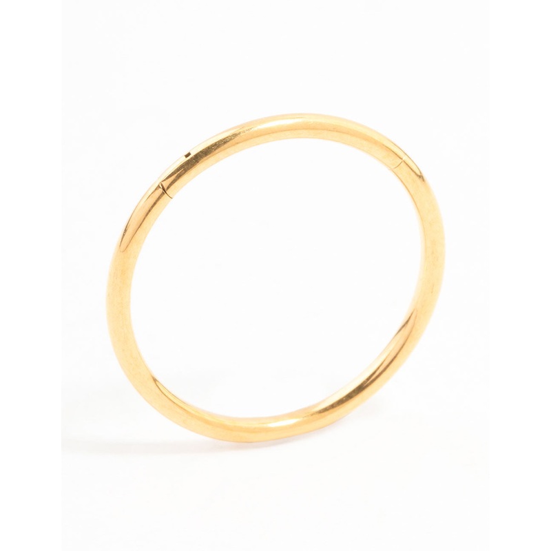 Gold Plated Surgical Steel Plain Clicker Ring 14MM