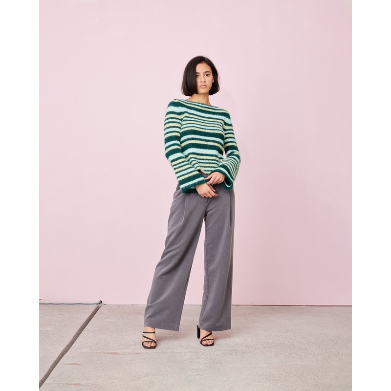 MILO SWEATER FOREST STRIPE|4|6|8|10|12|14|16|18|20