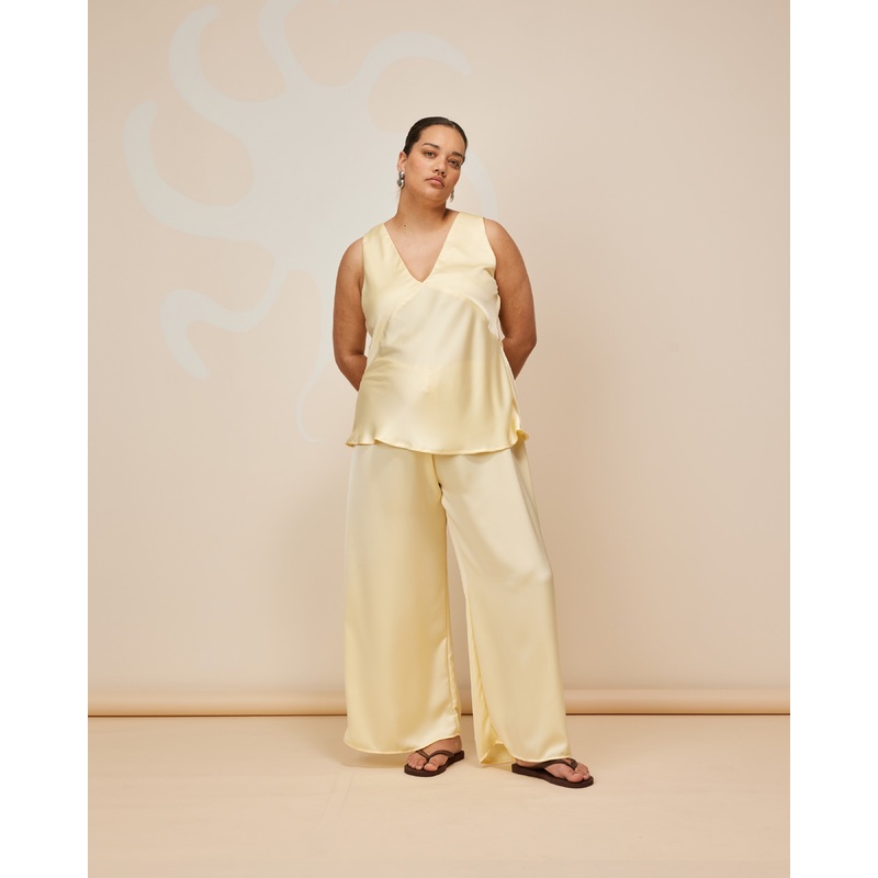 ANDIE SATIN CAMISOLE BUTTER|4|6|8|10|12|14|16|18|20