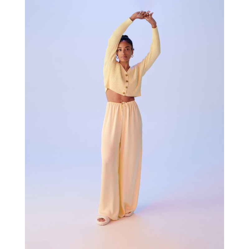 ANDIE SATIN PANT BUTTER|4|6|8|10|12|14|16|18|20