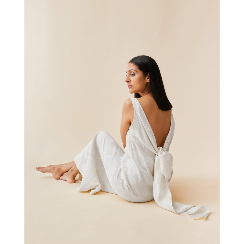 LIZ GOWN CREAM JACQUARD|4|6|8|10|12|14|16|18|20|22|24