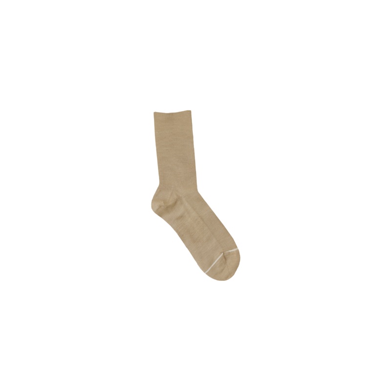MERINO SIMPLE SOCK FAWN|ONE SIZE
