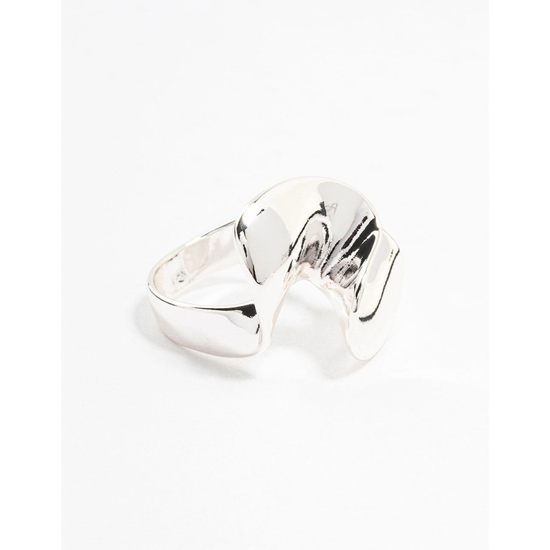 Silver Plated Metal Twisted Rings