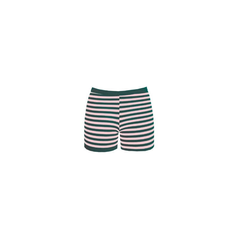 MARLA SHORTS PINK FOREST STRIPE