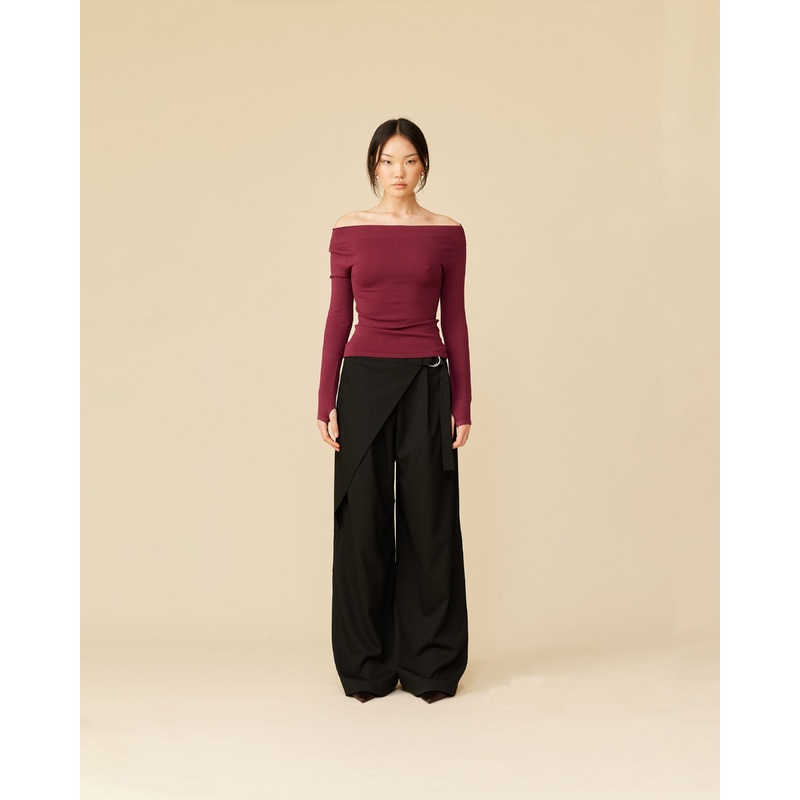 SASHA WRAP PANT BLACK|4|6|8|10|12|14|16|18|20