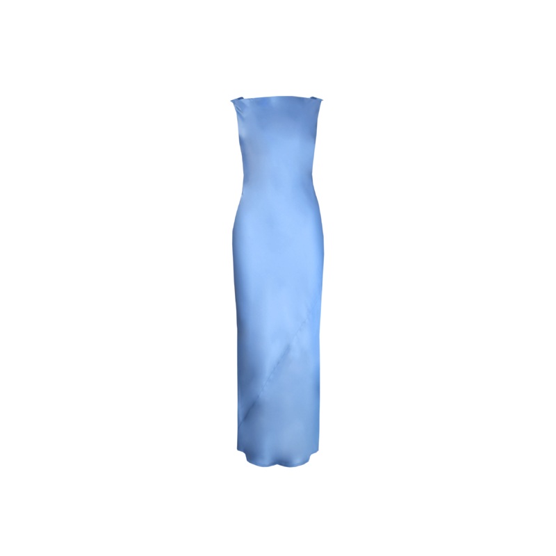 FIREBIRD COWL GOWN SUPER SONIC BLUE