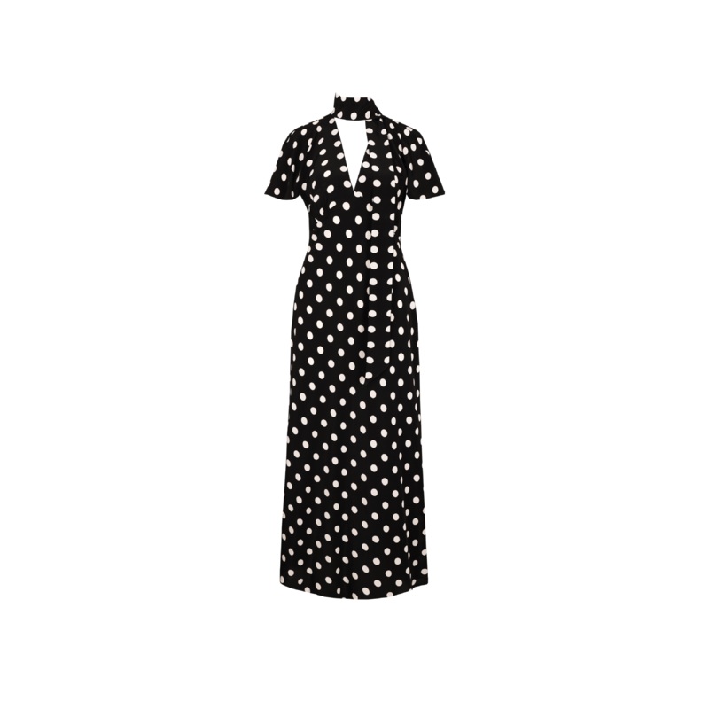 GLORIA SCARF DRESS POLKA DOT|4|6|8|10|12|14|16|18|20