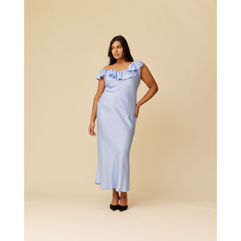 HAZEL RUFFLE DRESS SERENITY|4|6|8|10|12|14|16|18|20