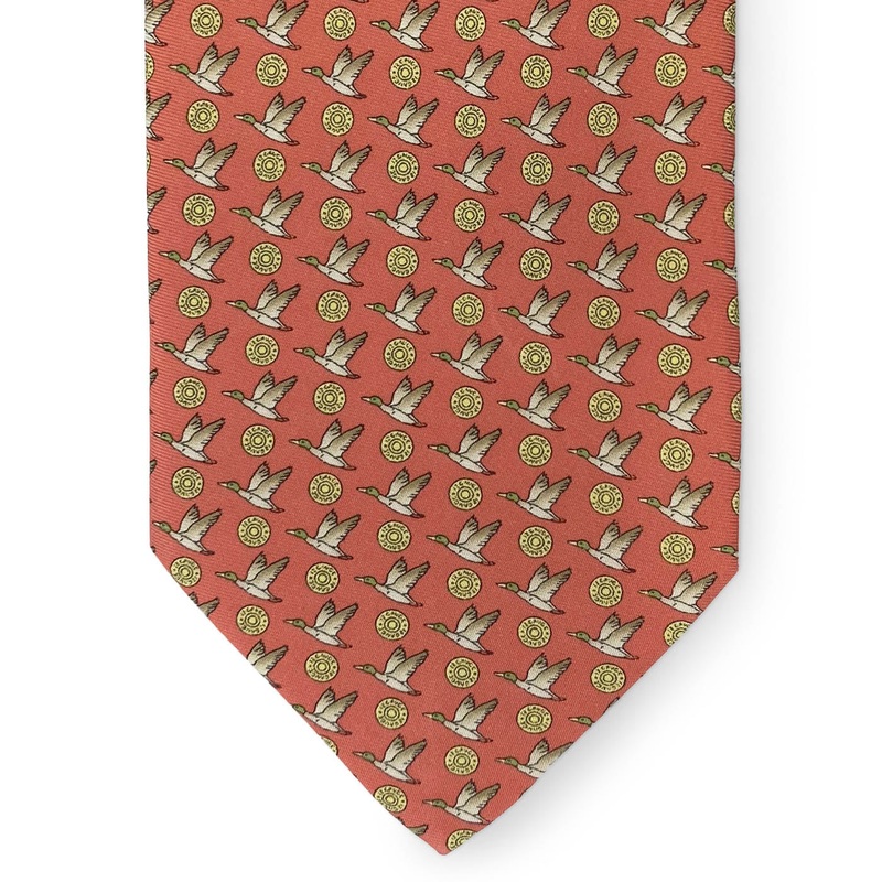 12 Gauge Mallard: Tie – Coral