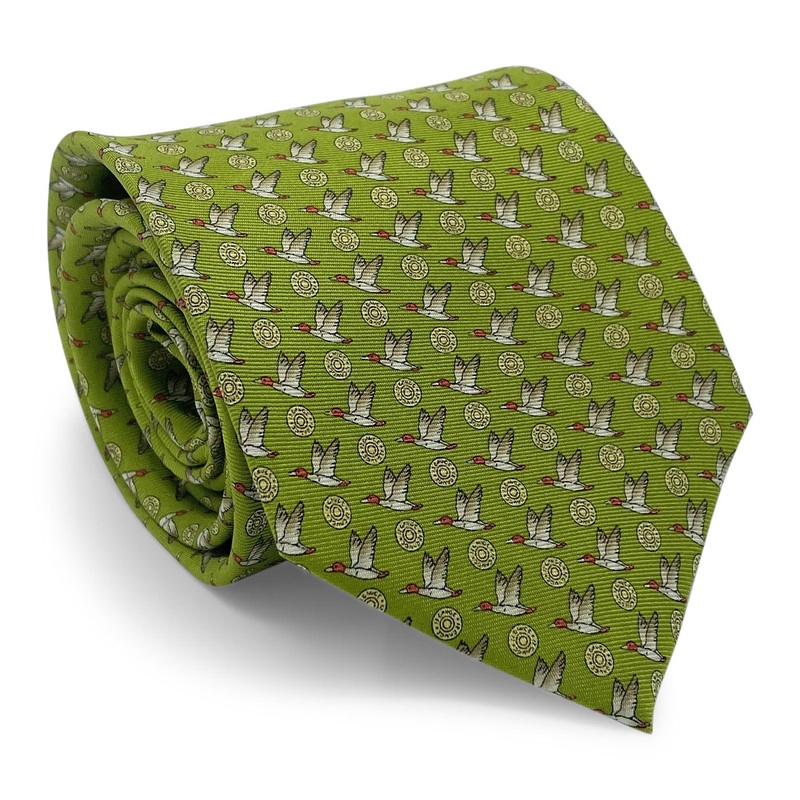 12 Gauge Mallard: Tie – Green