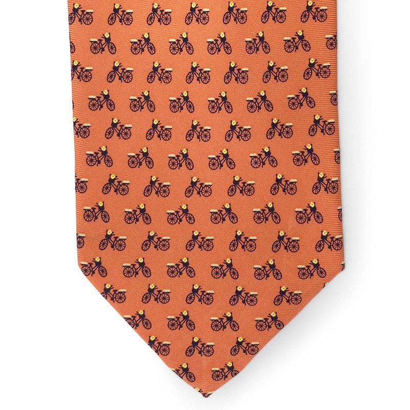 Basket & Bike: Tie – Orange