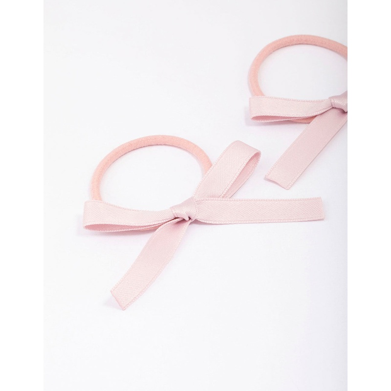 Pink Mini Bow Hair Tie Pack