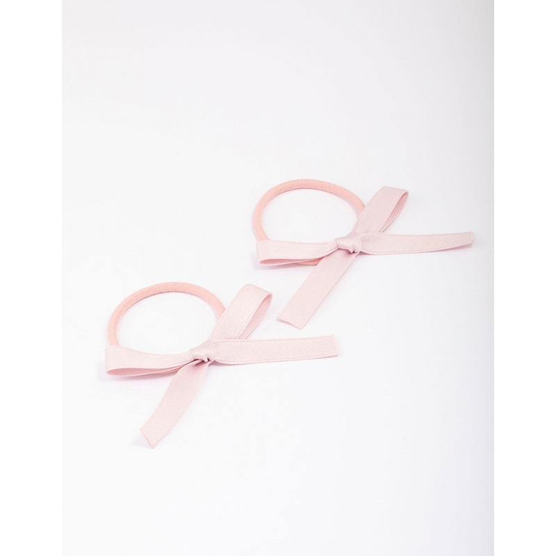 Pink Mini Bow Hair Tie Pack