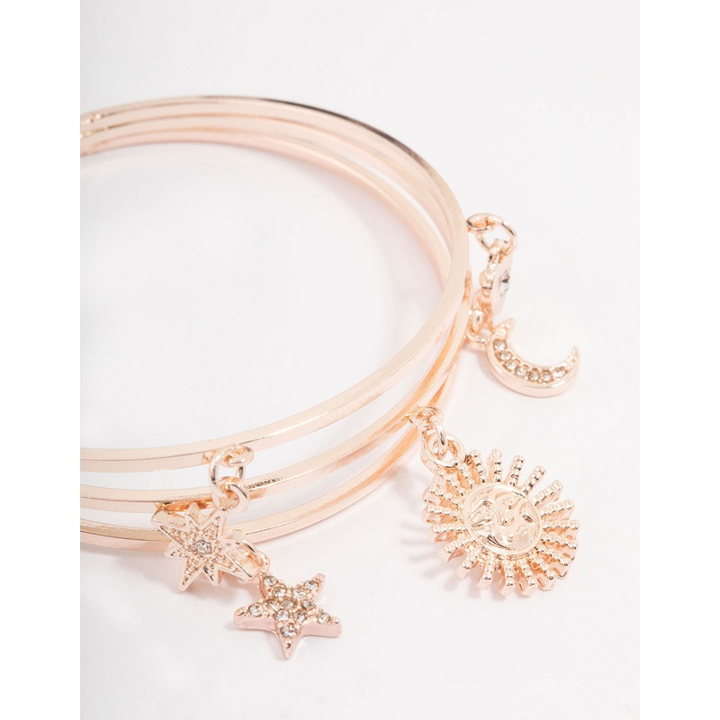 Rose Gold Celestial Charm Bracelet
