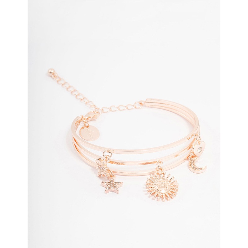 Rose Gold Celestial Charm Bracelet