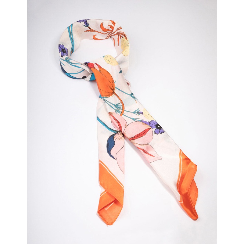 Fabric Flower Garden Scarf