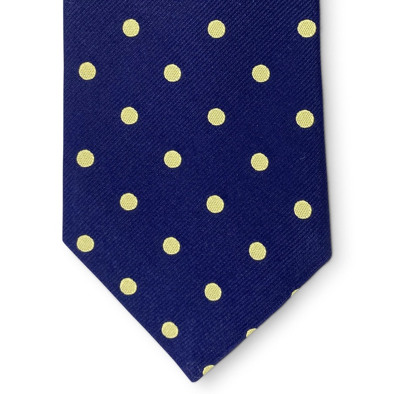 College Collection Dots: Tie – Navy/Gold