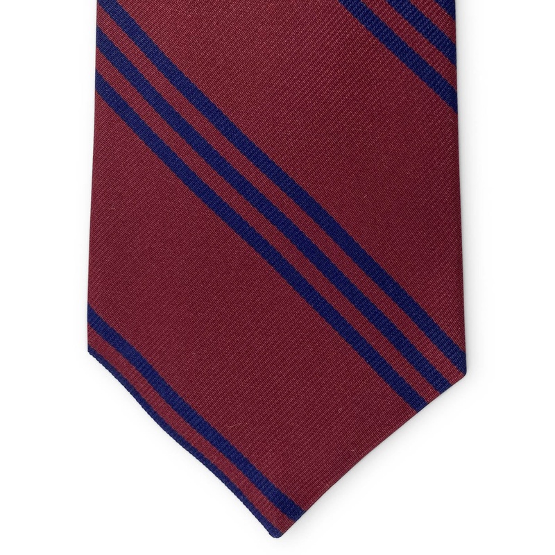 College Collection Stripes: Tie – Maroon/Navy