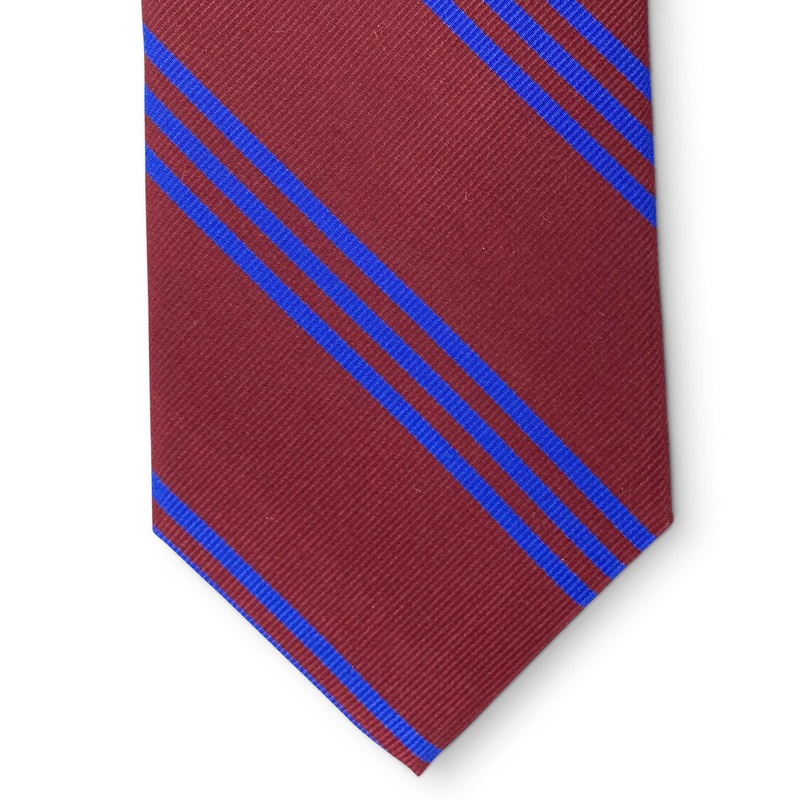 College Collection Stripes: Tie – Marroon/Blue