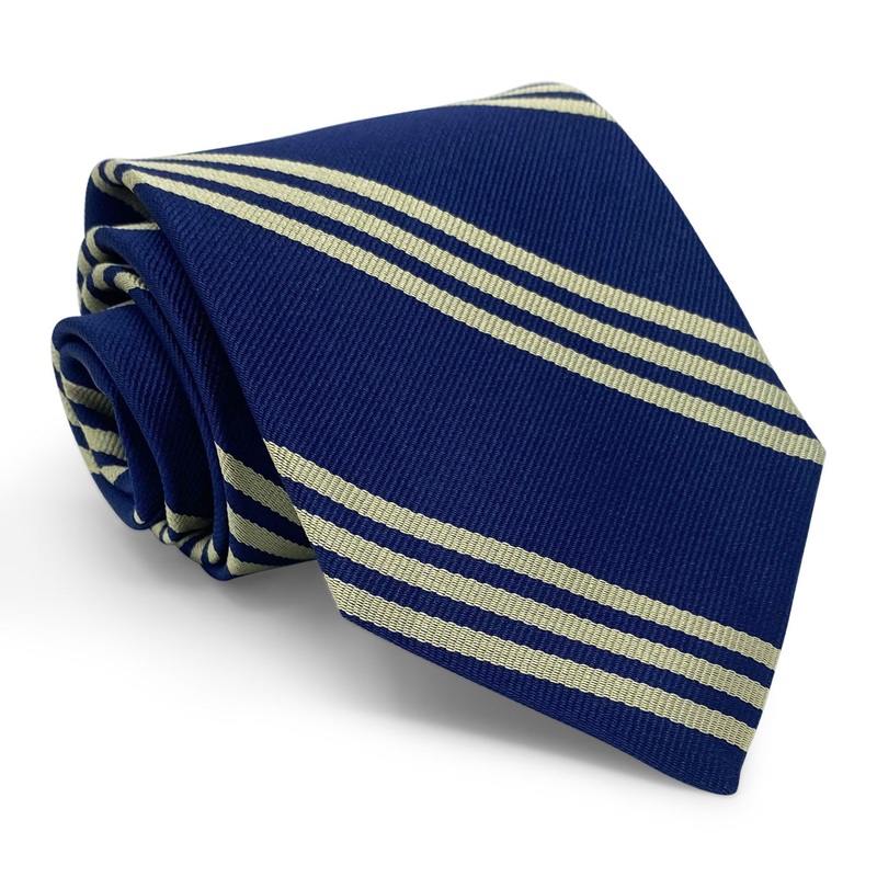 College Collection Stripes: Tie – Navy/Gold