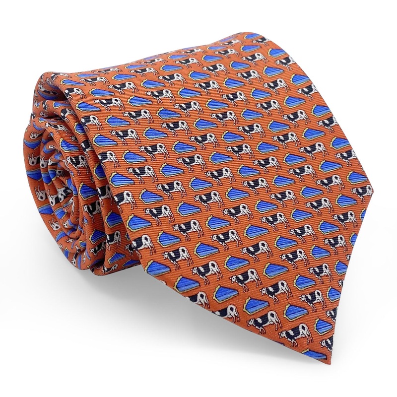 Cow Pie: Tie – Orange