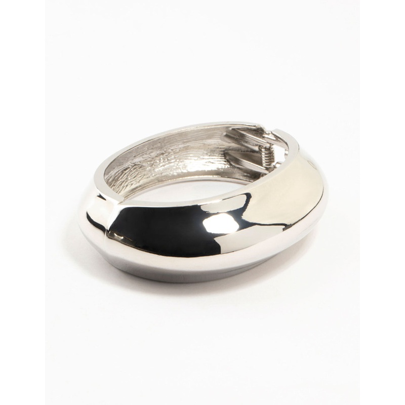 Silver Molten Bangle