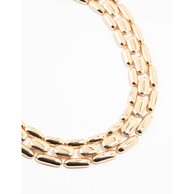 Gold Twisted Chain Necklace