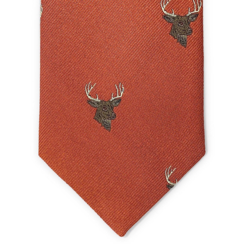 Deer Head: Tie – Orange