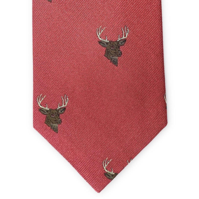 Deer Head: Tie – Red