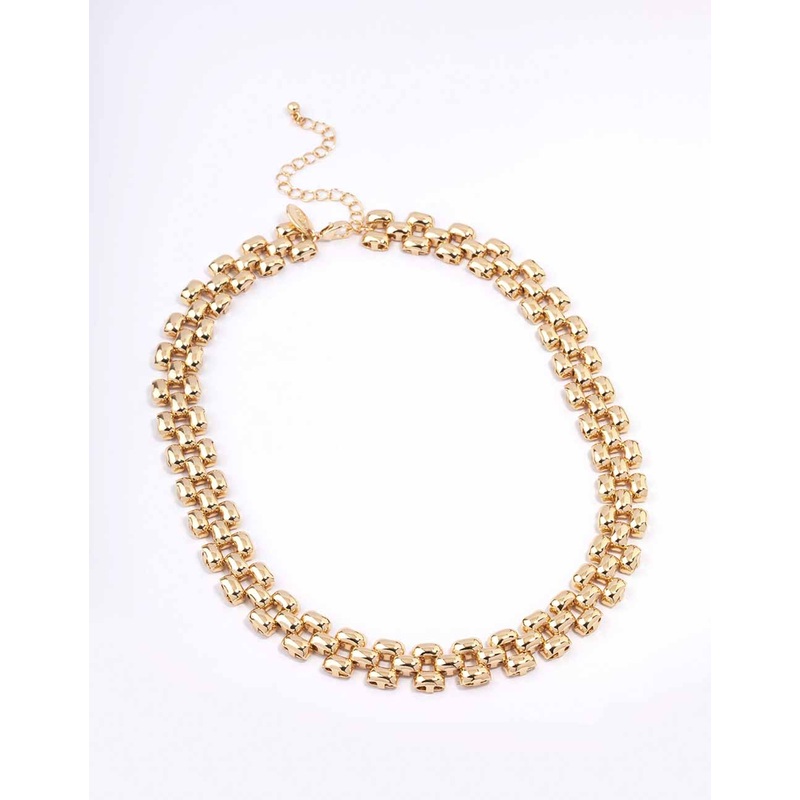 Gold Chunky Vintage Chain Necklace