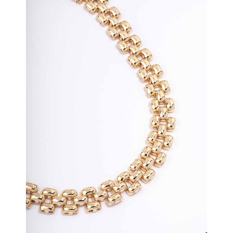 Gold Chunky Vintage Chain Necklace