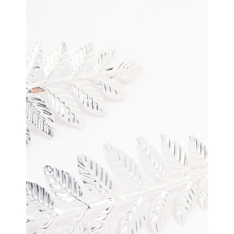 Silver Detailed Vine Hair Clip Pack