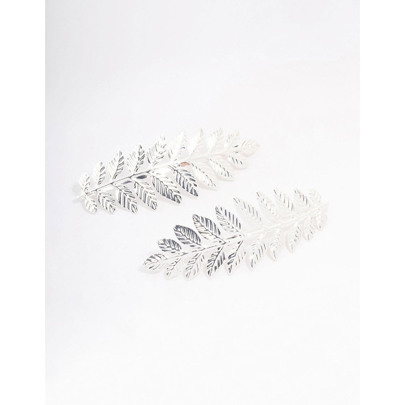 Silver Detailed Vine Hair Clip Pack