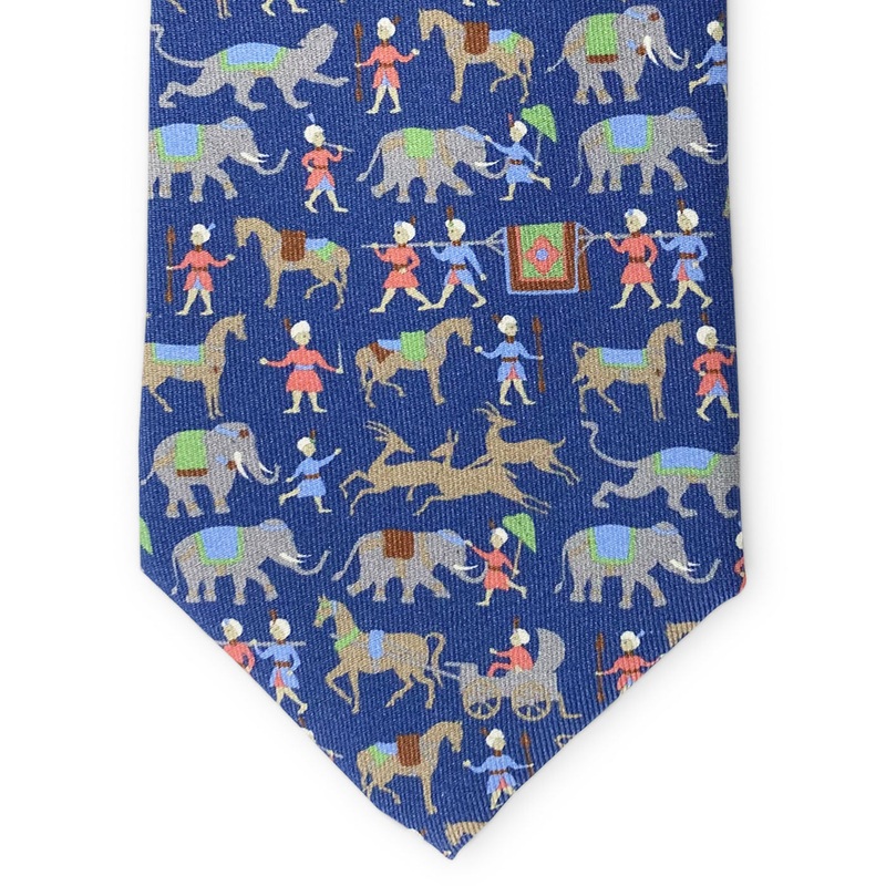 Elephants: Tie – Navy
