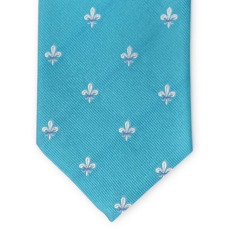 Fleur de Lis: Tie – Aqua