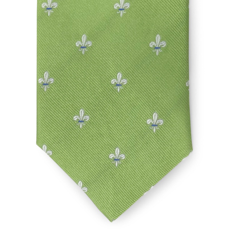 Fleur de Lis: Tie – Green