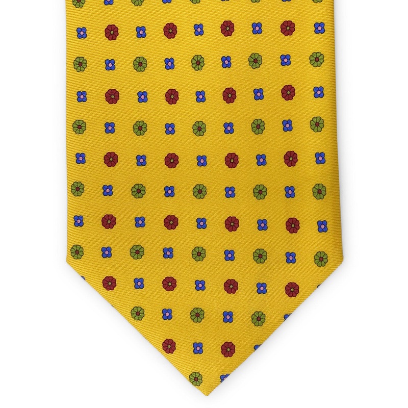 Flower Foulard: Tie – Yellow