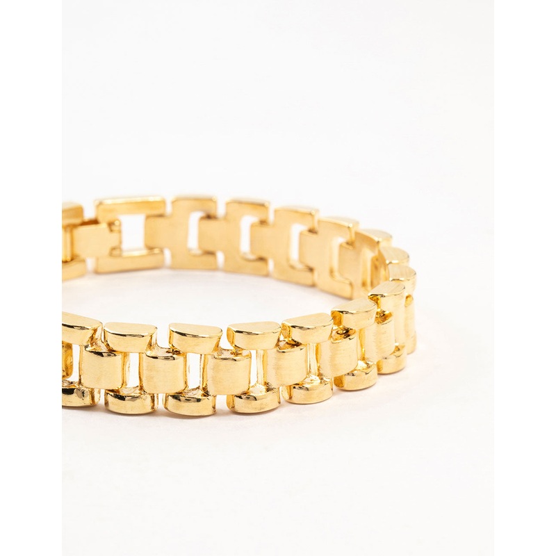 Gold Plated Watch Chain Bracelet