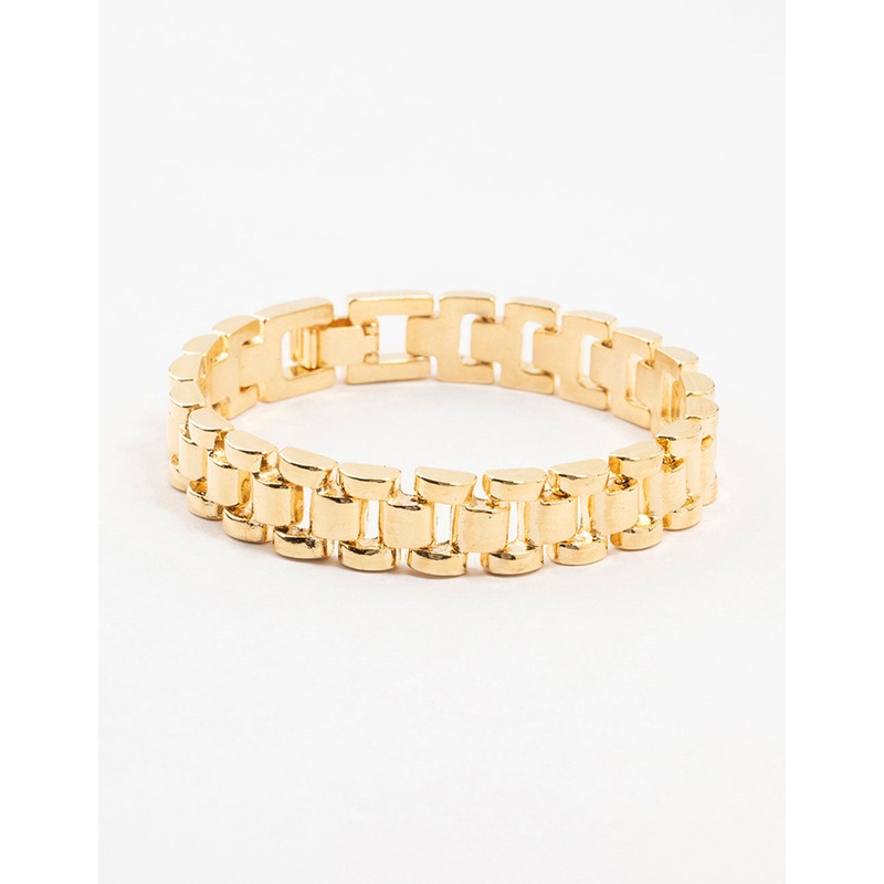 Gold Plated Watch Chain Bracelet