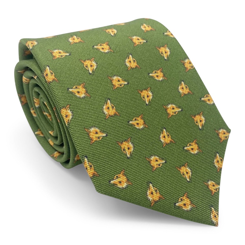 Fox Mask: Tie – Green