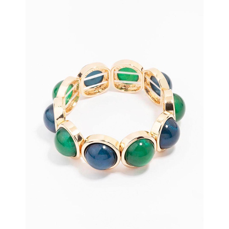 Gold Stretchy Stone Bracelet