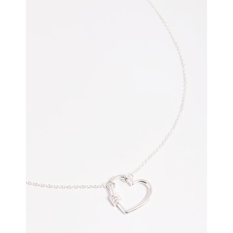 Sterling Silver Heart Pendant Necklace