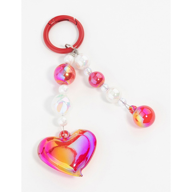 Pink  Large Heart Keychain|ONESIZE
